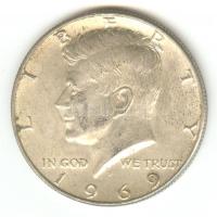Amerikai Egyesült Államok 1969D. 1/2$ Ag "Kennedy" T:2
USA 1969D 1/2 Dollar Ag "Kenne...