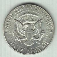 Amerikai Egyesült Államok 1969D. 1/2$ Ag "Kennedy" T:2 USA 1969D 1/2 Dollar Ag "Kennedy" C:XF
