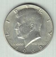 Amerikai Egyesült Államok 1969D. 1/2$ Ag "Kennedy" T:2
USA 1969D 1/2 Dollar Ag "Kenne...