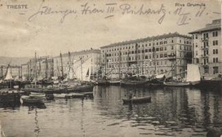 Trieste Grumula quay, sailing ship (EK)