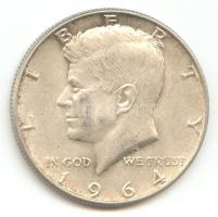 Amerikai Egyesült Államok 1964. 1/2$ Ag "Kennedy" T:2
USA 1964. 1/2 Dollar Ag "Kenned...