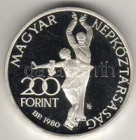 1980. "Lake Placid" 200Ft ezüst "piefort" (vastag!) T:PP RRR!!! Csak 3000db!