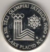 1980. "Lake Placid" 200Ft ezüst "piefort" (vastag!) T:PP RRR!!! Csak 3000db!