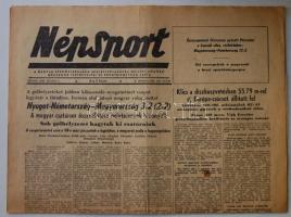 1954. július 5. Népsport: vezércikk a labdarúgó világbajnokság döntőjéről: Nyugat-Németország - Magyarország (3:2)
