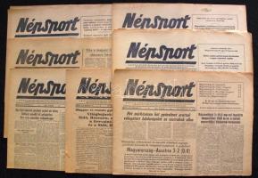 1953-1956 Népsport számok különböző neves sporteseményekről és magyar sportsikerekről