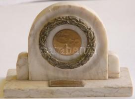 cca 1970 Szocialista márvány sportérem (hibás)