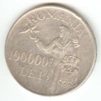 Románia 1946. 100.000L Ag T:3 Romania 1946. 100.000 Lei Ag C:F