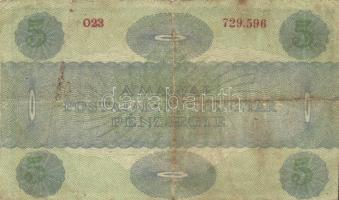 1902. 1000K "Deutschösterreich" felülbélyegzéssel + 1919. 5K "Osztrák-Magyar Bank...&...