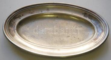 Régi jelzett alpakka kávészervírozó pincértálca / Vintage nickel silver coffee serving waiter tray 27x18cm