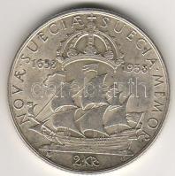 Svédország 1938. 2Kr ezüst T:2-
