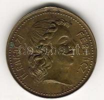 1860 körül "II. Rákóczi Ferenc - Kassa-Rodostó" bronz zseton T:3