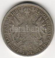 Ausztria 1887. 1G ezüst T:3/4