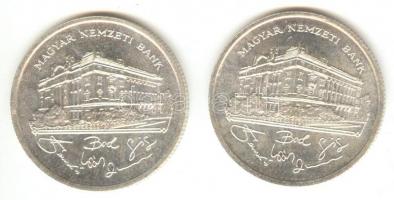 1992. 200Ft Ag "MNB" (2x) T:2