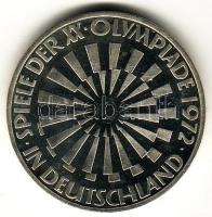 NSZK 1972. "Olimpia" 10DM ezüst T:PP