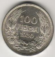 Bulgária 1930. 100L ezüst T:2+