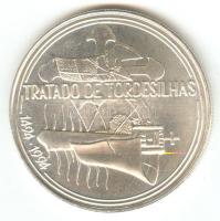 Portugália 1994. 1000Esc Ag "Tordesillasi szerződés" T:BU
Portugal 1994. 1000 Escudos Ag &...