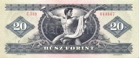 1980. 20Ft (4x) páronként egymás utáni sorszámmal T:II