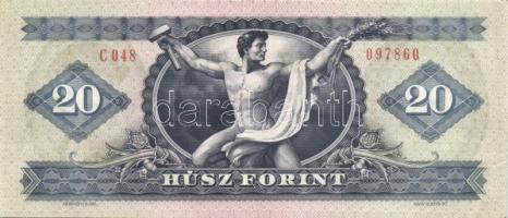 1980. 20Ft (4x) páronként egymás utáni sorszámmal T:II