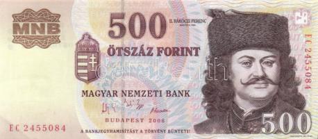 2006. 500Ft "1956-os forradalom évfordulója" (5x) "EC" széria, 2-2 egymás utáni ...