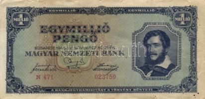 1913-1946. 10K + 20K + 10P,50P,100P 82x), 1.000.000P, 10.000.000P T:III,III-