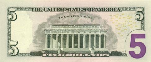 Amerikai Egyesült Államok 2006 5$ (2x) egymás utáni sorszámmal T:I
USA 2006. 5 Dollars (2x) seguenti...