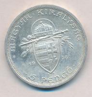 1938. 5P Ag "Szent István" T:2