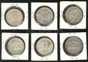 1992-93. 200Ft Ag "MNB" (6x) T:2