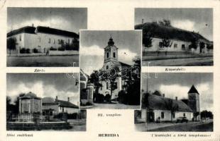 Berhida Községháza, Zárda, Római katolikus templom, Török templom, Hősi emlékmű (EK) 