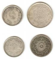 Egyiptom 1895. 5/10Q T:2- + Szaúd-Arábia 1935. 1/4R Ag (2x) + 1/2R Ag T:2
Egypt 1895. 5/10 Qirsh C:V...