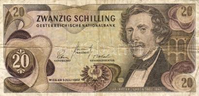 Ausztria 1967. 20Sch T:III