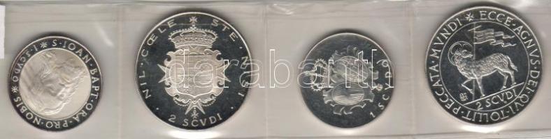 Máltai Lovagrend 1964. 1Sc + 2Sc, 1970. 1Sc + 2Sc ezüst T:1