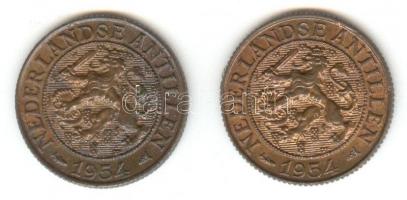 Holland Antillák 1954. 1c Br (2x) T:2
Netherlands Antilles 1954. 1 cent Br (2x) C:XF