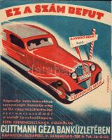 Mechanikus forgatható sorsjegy-reklám