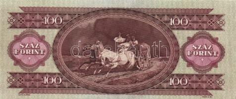 1968. 100Ft Erősen jobbra tolódott előlapi nyomat! T:II-
