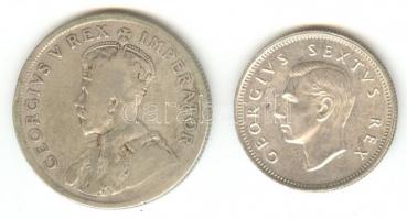 Dél-Afrika 1930. 1Fl Ag + 1952. 1Sh Ag T:3,2
South Africa 1930. 1 Florin Ag + 1952. 1 Shilling Ag C:...