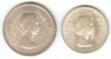 Dél-Afrika 1953. 2 1/2Sh Ag + 1954. 2Sh Ag T:2
South Africa 1953. 2 1/2 Shillings Ag 1954. 2 Shillin...