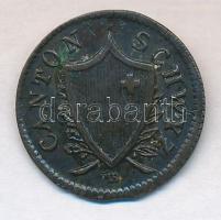 Svájc/Schwyz Kanton 1846. 2R Bi T:2/2-
Swiss Cantons/Schwyz 1846. 2 Rappen Bi C:XF/VF