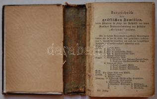 1848 Gräfliches Taschenbuch (Gothaisches Genealogisches Taschenbuch). The preface and the picture is...