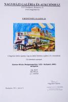Schéner Mihály (1923-2009): Akropolisz, olaj-farost, jelzett, keretben 68,5x99cm (Nagyházi Eredetisé...
