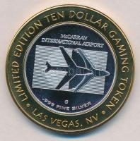 Amerikai Egyesült Államok 1$ Ag limitált bicolor kaszinó zseton "Let Freedom Ring" T:PP
US...