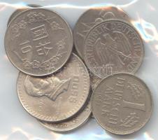 10db vegyes világpénz, közte Ag is T:1,2,2-,3
10 mixed world coins with Ag C:Unc,XF,VF,F