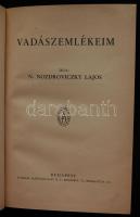 Nozdroviczky Lajos Vadászemlékeim. Bp., 1930, Stádium. 133, [3] l., 5 t. Szövegközti rajzokkal. Kiad...