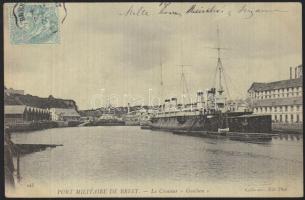 Brest military port, the cruiser Guichen (EB)