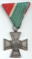 1940. Nemzetvédelmi Kereszt A Hazáért mellszalaggal T:1- 1940. National Defense Cross with ribbon C:AU
