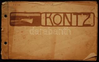 Kontz Árpád Temesvár: Motorcsónakok és motorjachtok tervrajz katalógusa és árjegyzéke 8p. kissé megviselt borítóval / Catalogue of motorships and yachts