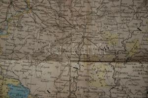 1850 Otto Wigand: Magyarország térképe különös tekintettel az 1849-es csaták helyszínére / Karte von...