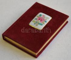 Dr. Sikota Győző: Herendi porcelán minikönyv, Műszaki Kiadó, Bp. 1987., kiadói plüss kötésben, a bor...