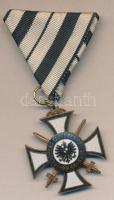 Poroszország 1914-1918. Frontharcos Háborús Kereszt kardokkal kitüntetés mellszalaggal, zománcozva T...