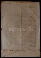 1789 Bánffi György erdélyi kormányzó 1142. számú körlevele