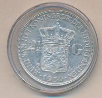 Hollandia 1930. 2 1/2G Ag "Wilhelmina" T:2
Netherlands 1930. 2 1/2 Gulden Ag "Wilhelm...